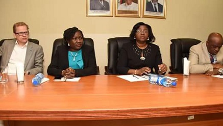 (L-r): Michael Hardt, Telecoms Strategy United Kingdom; Miss Funlola Akiode, director licensing and authorization; Miss Josephine Amuwa, director policy competition and economic analysis; Dr. Fidelis Onah, director technical standard and network integrity at the NCC, during stakeholders consultation forum, recently.